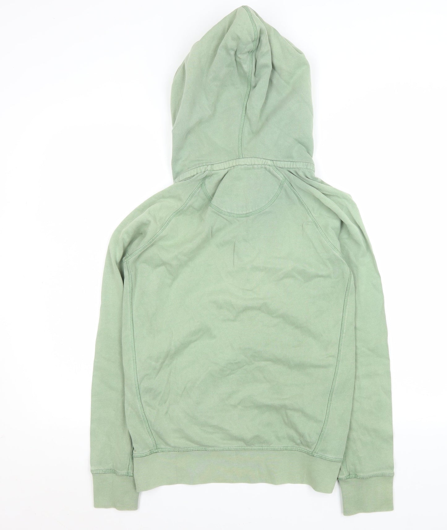 FatFace Women’s Seafoam Green Half Zip Hoodie Size 8 Cotton Blend
