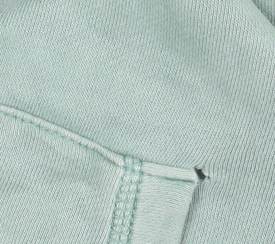 FatFace Women’s Seafoam Green Half Zip Hoodie Size 8 Cotton Blend