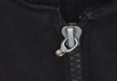 Womens UK Size L Regular Ralph Lauren Black Cotton Blend Jacket