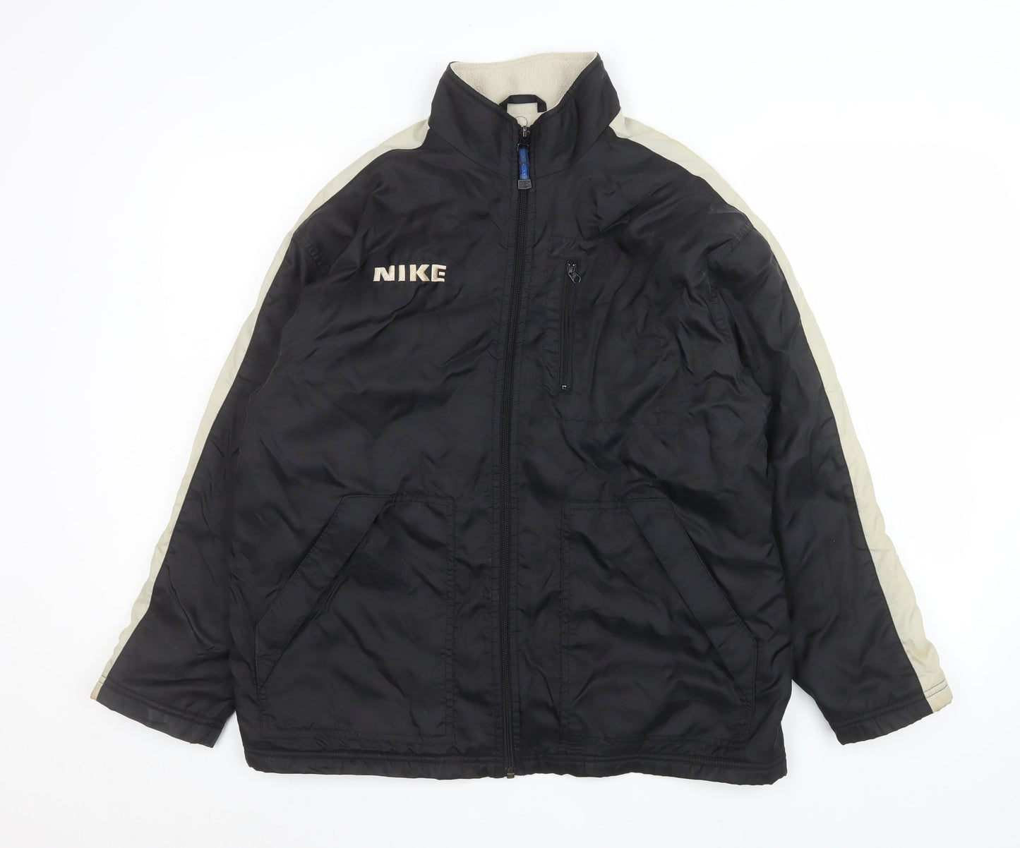 Nike Men's Black Puffer Jacket M Winter Outdoor Nylon Coat