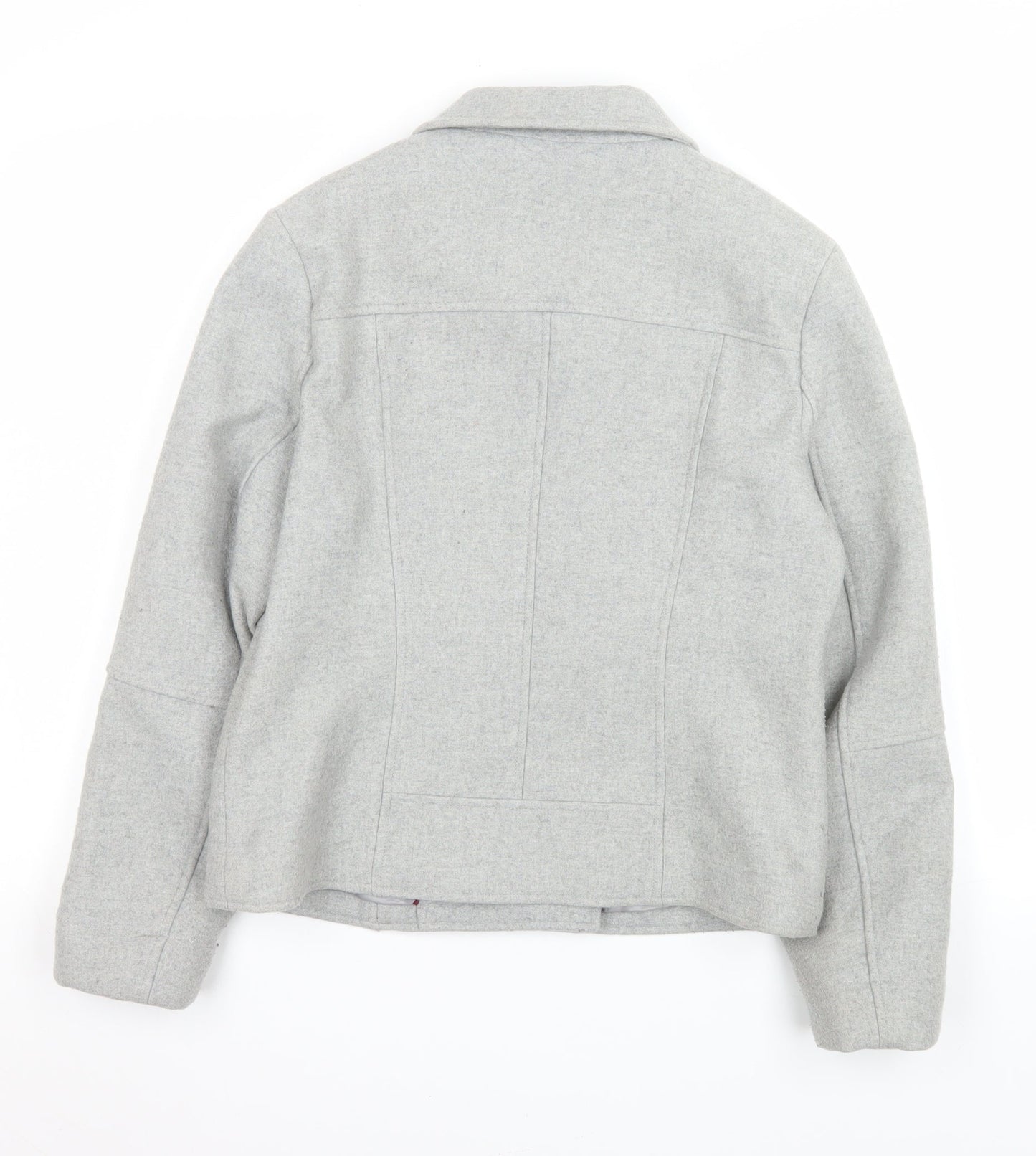 Womens UK Size 8 Regular Jack Wills Grey Wool Blend Jacket