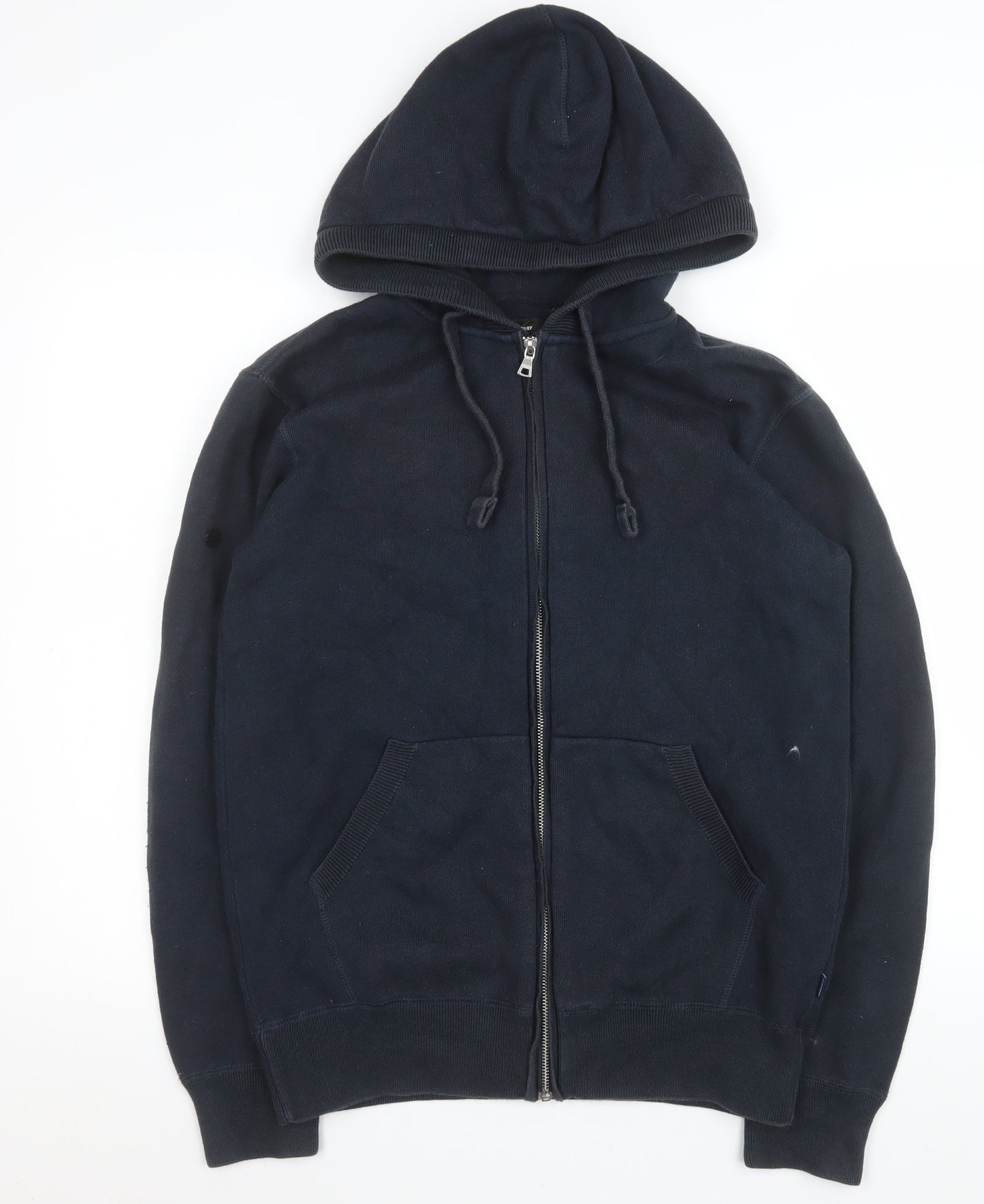 Superday Studios Womens Black Small Hooded Full Zip Cotton Jacket
