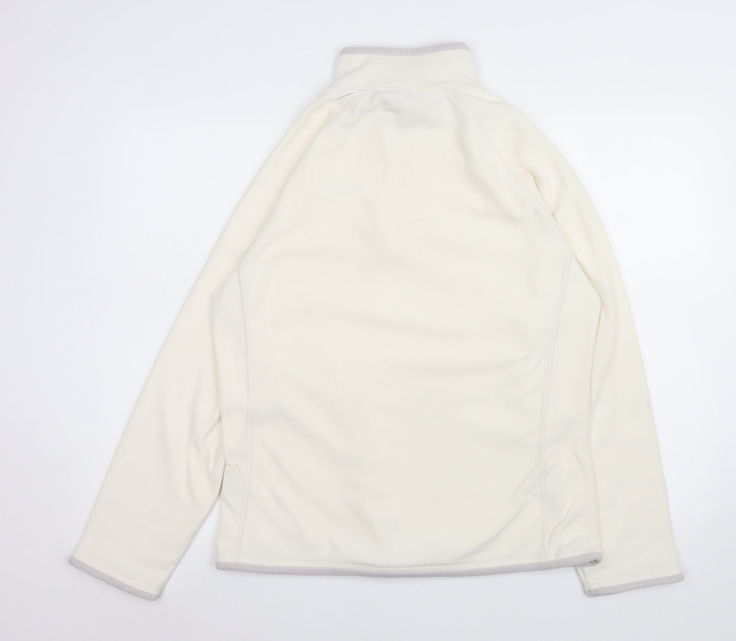 Mountain Warehouse Women Ivory 1/2 Zip Fleece Sweatshirt Size 16