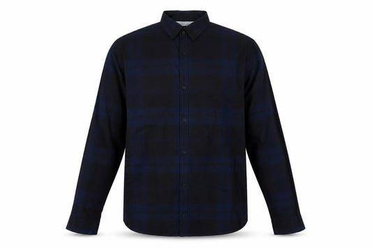 Jack & Jones Premium Men’s Blue Checked Slim Fit Long Sleeve Shirt L 42in