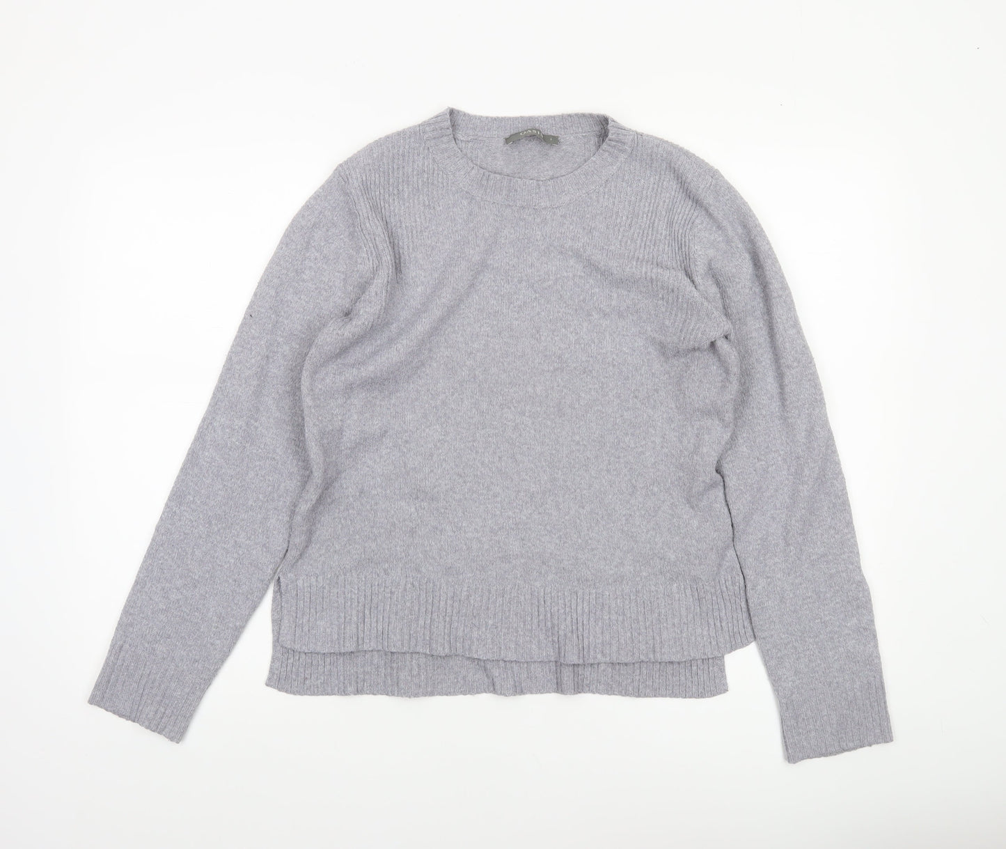 Oasis Women’s Grey Wool Blend Crew Neck Jumper Size S