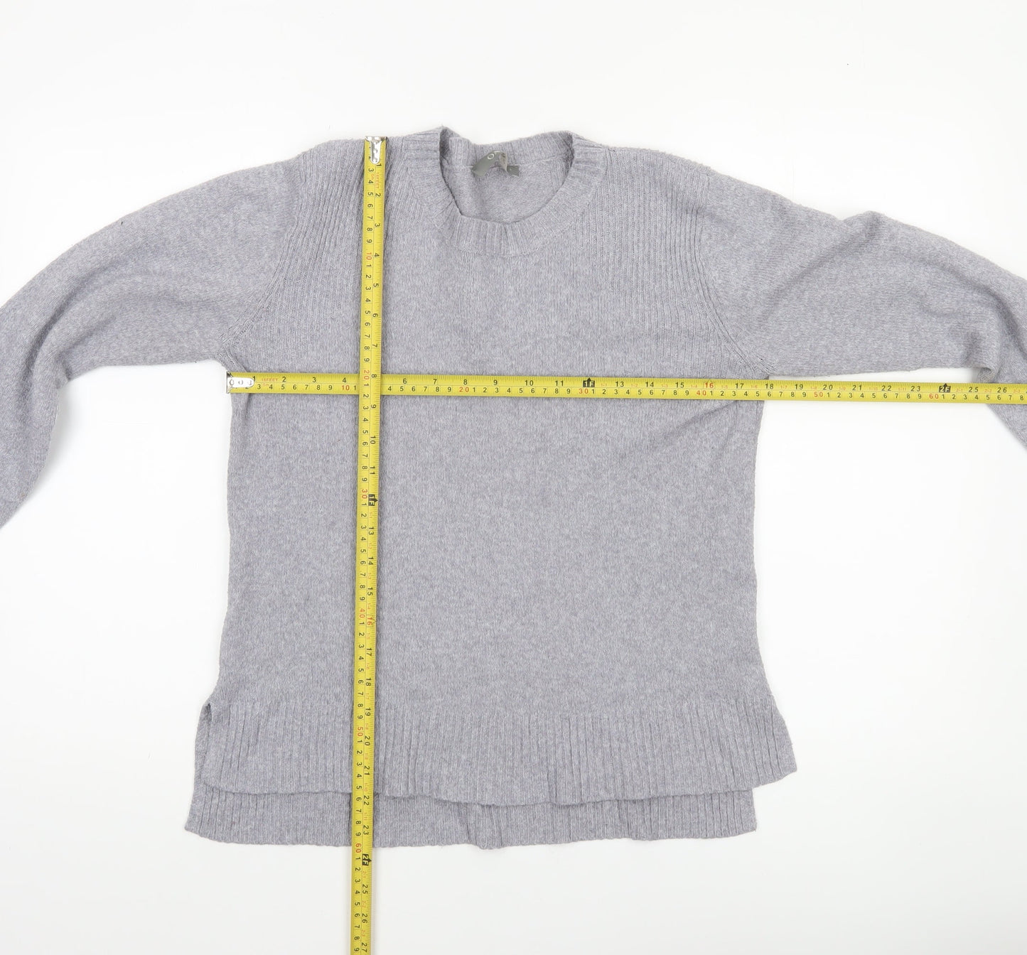Oasis Women’s Grey Wool Blend Crew Neck Jumper Size S
