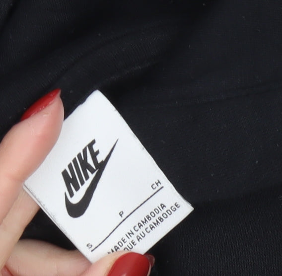 Mens UK S Regular Nike Black Pullover Hoodie