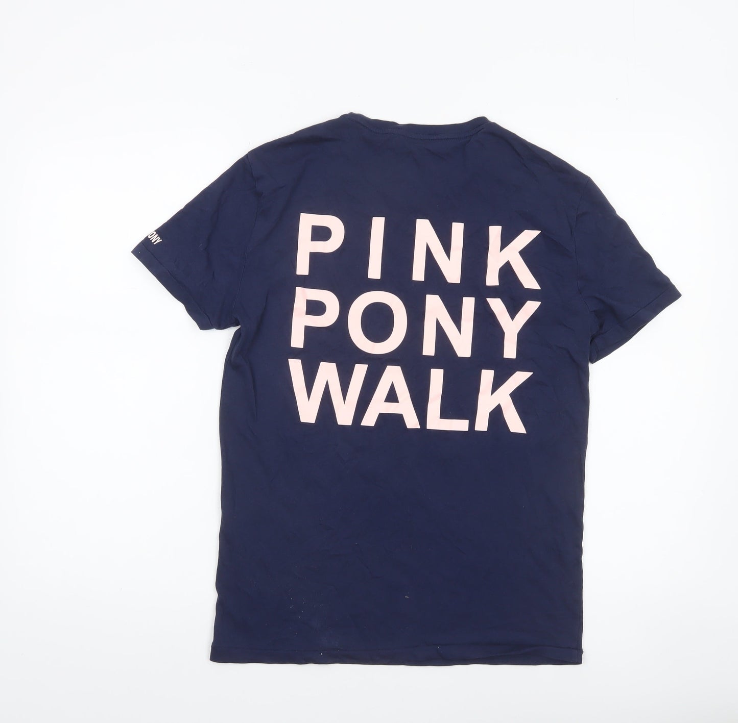 Womens UK Size S Ralph Lauren Blue 100% Cotton T-Shirt