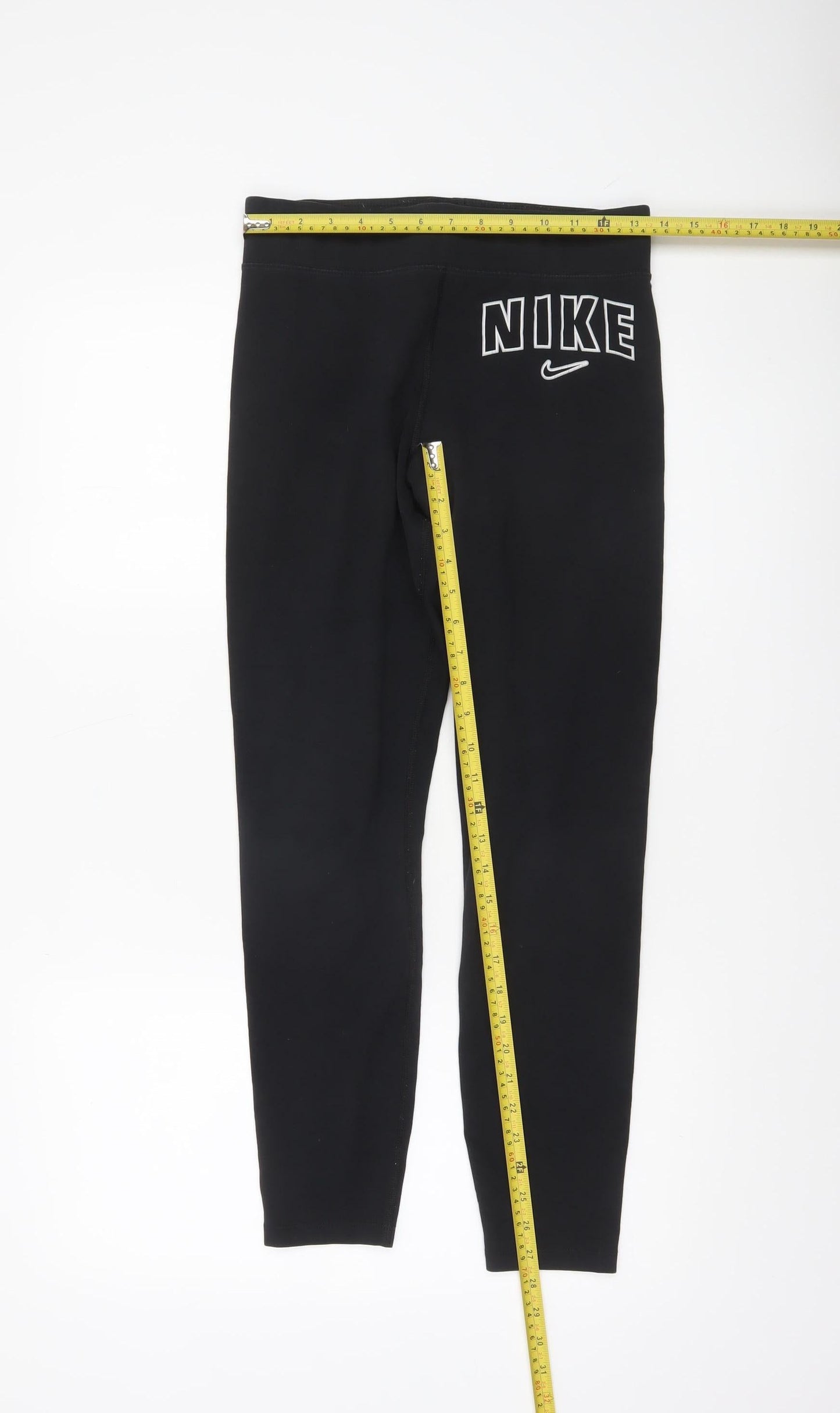 Nike Womens Black Cotton Blend Ankle Leggings Size M