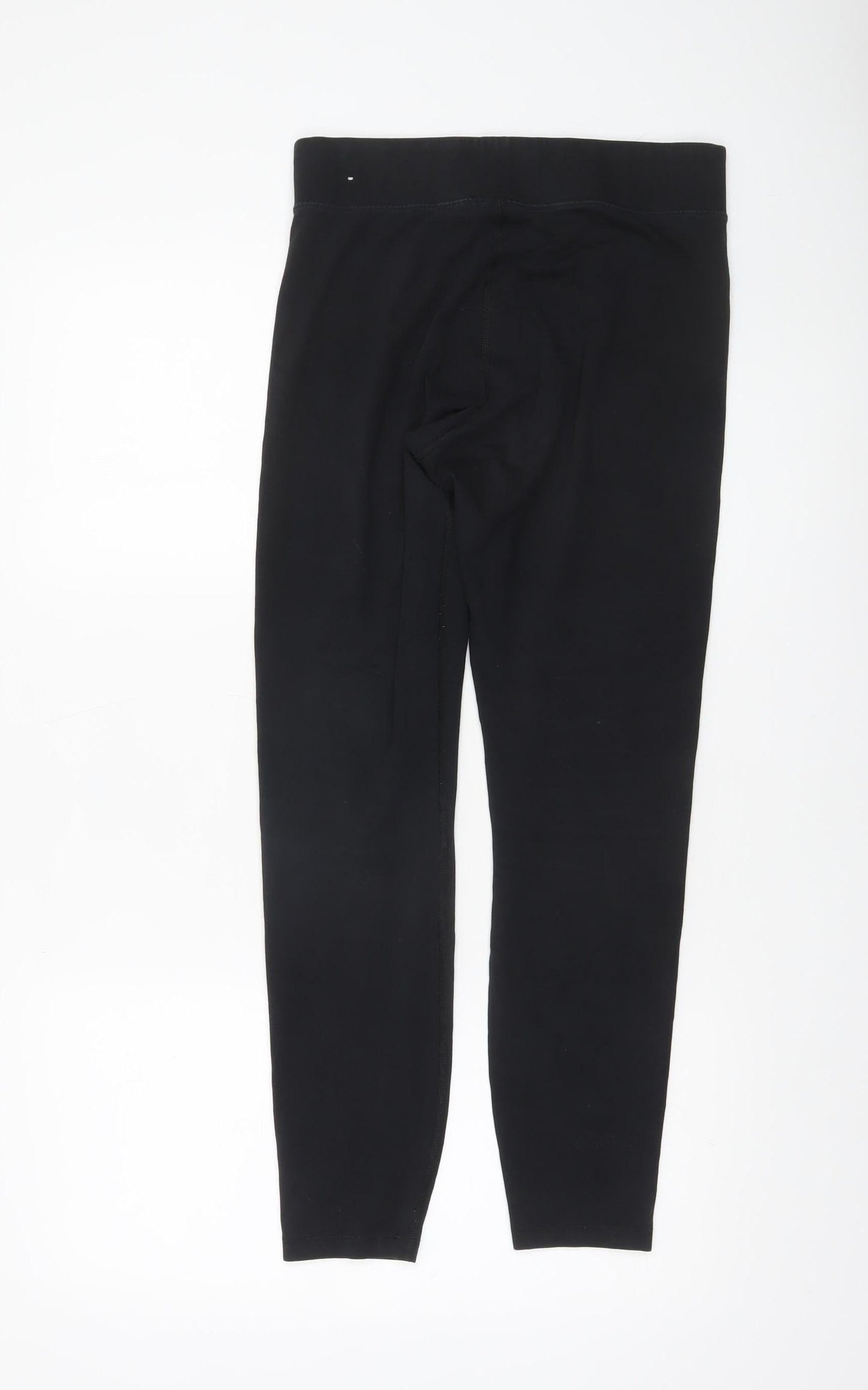 Nike Womens Black Cotton Blend Ankle Leggings Size M