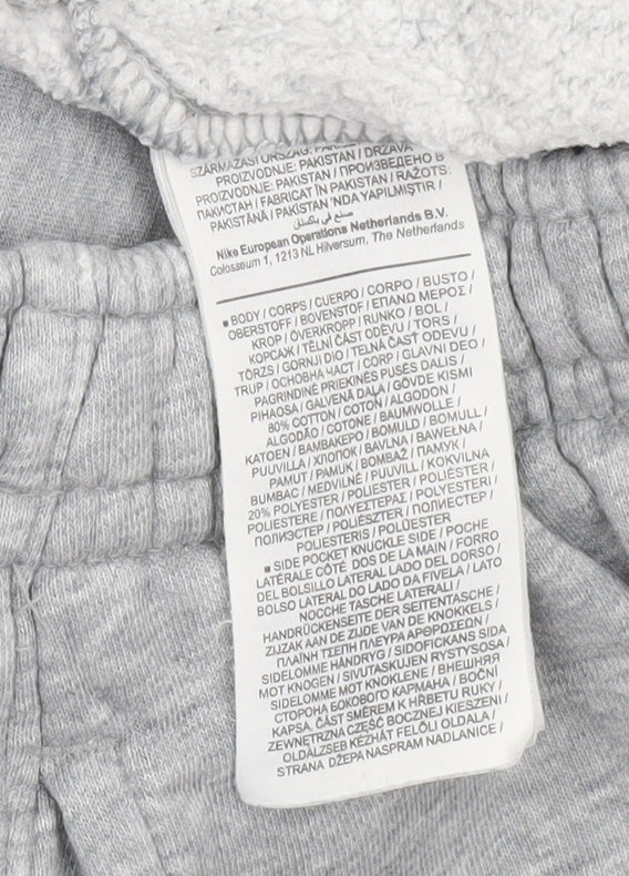 Nike Men’s Grey Fleece Sweatpants Joggers Size M Elastic Waist