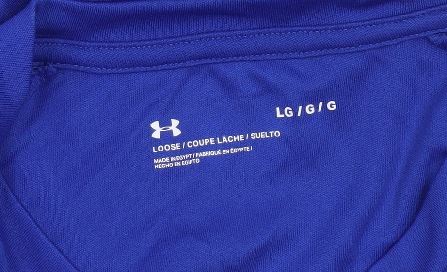 Under Armour Men's Blue Short Sleeve Athletic T-Shirt Size L
