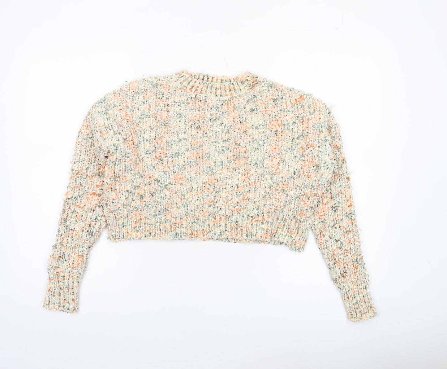 QED London Women’s Multicoloured Chunky Knit Pullover Jumper Size S