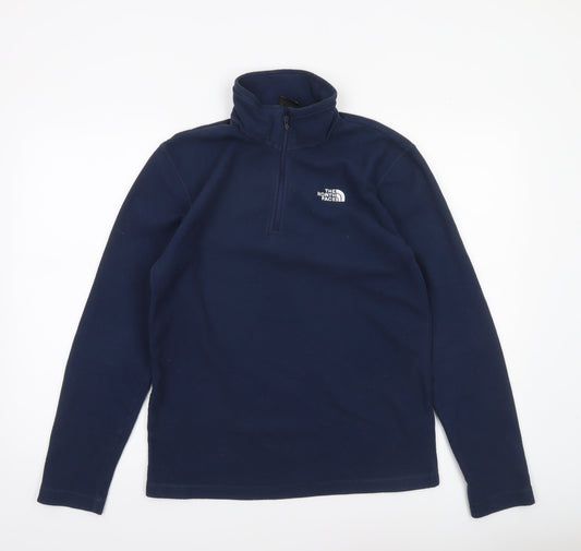 Mens UK S Regular The North Face Blue Pullover Sweatshirt