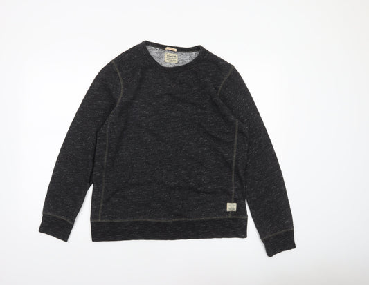 Mens UK M Regular JACK & JONES Black Pullover Sweatshirt