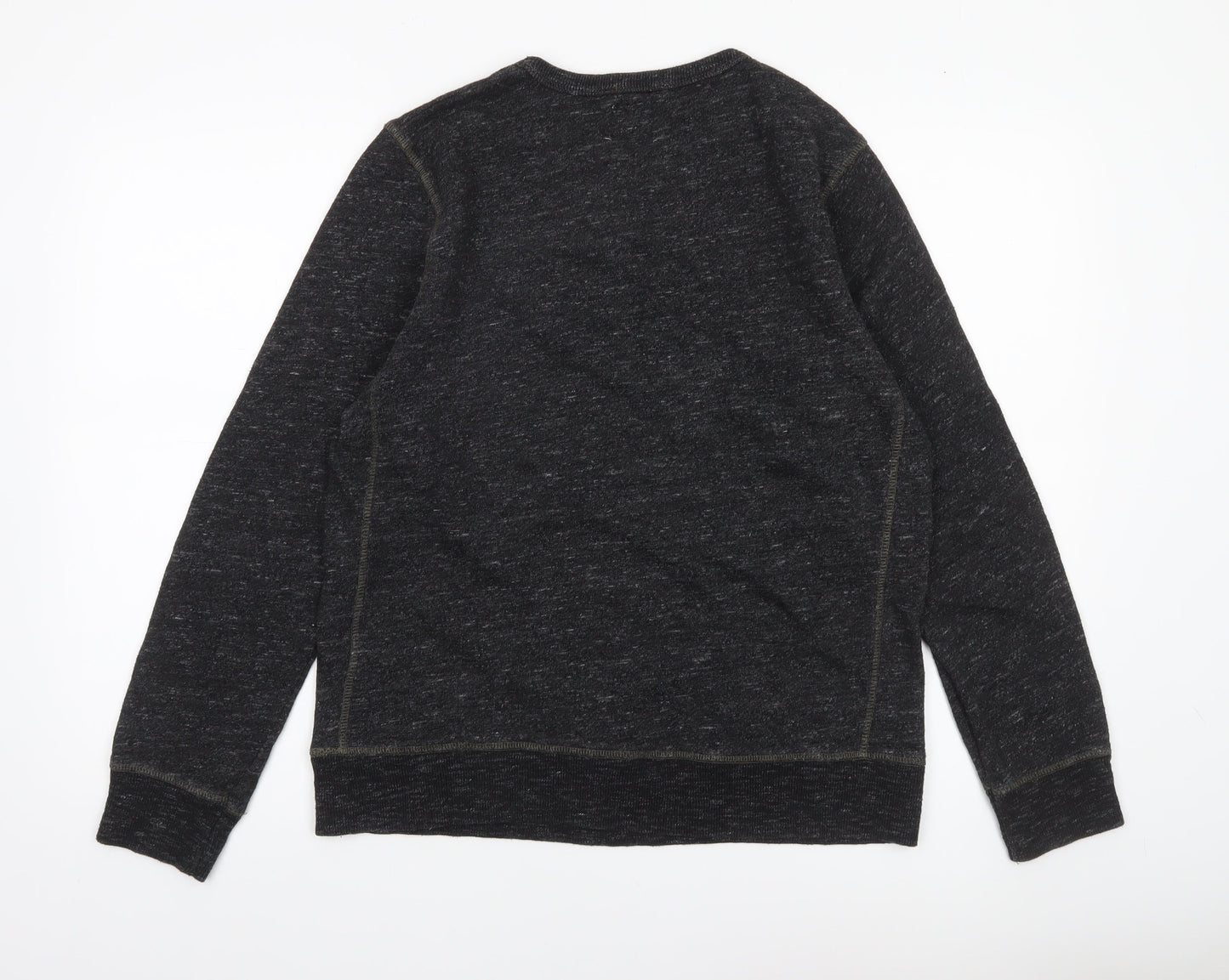 Mens UK M Regular JACK & JONES Black Pullover Sweatshirt