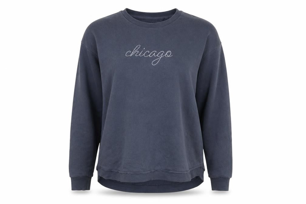 Valani Women's Blue 'Chicago' Pullover Sweatshirt Size S