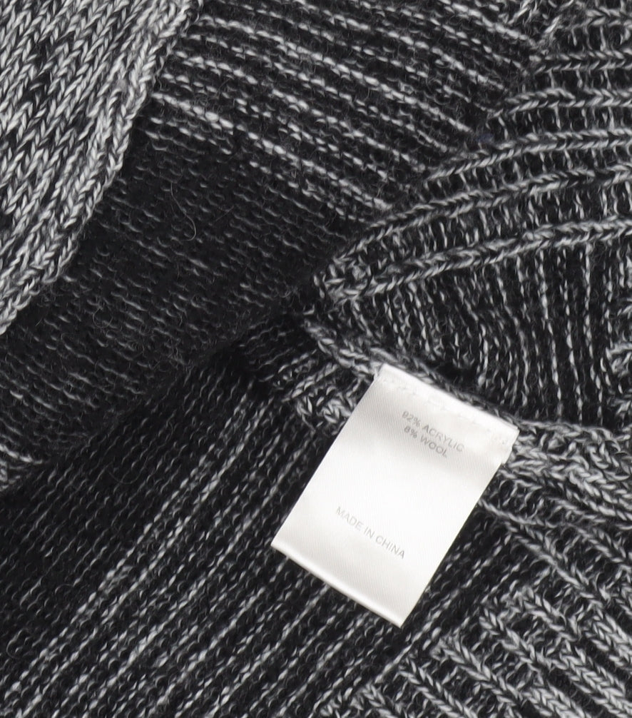 Virtuelle Women’s Grey Knit Short Sleeve Cardigan XS Wool Blend