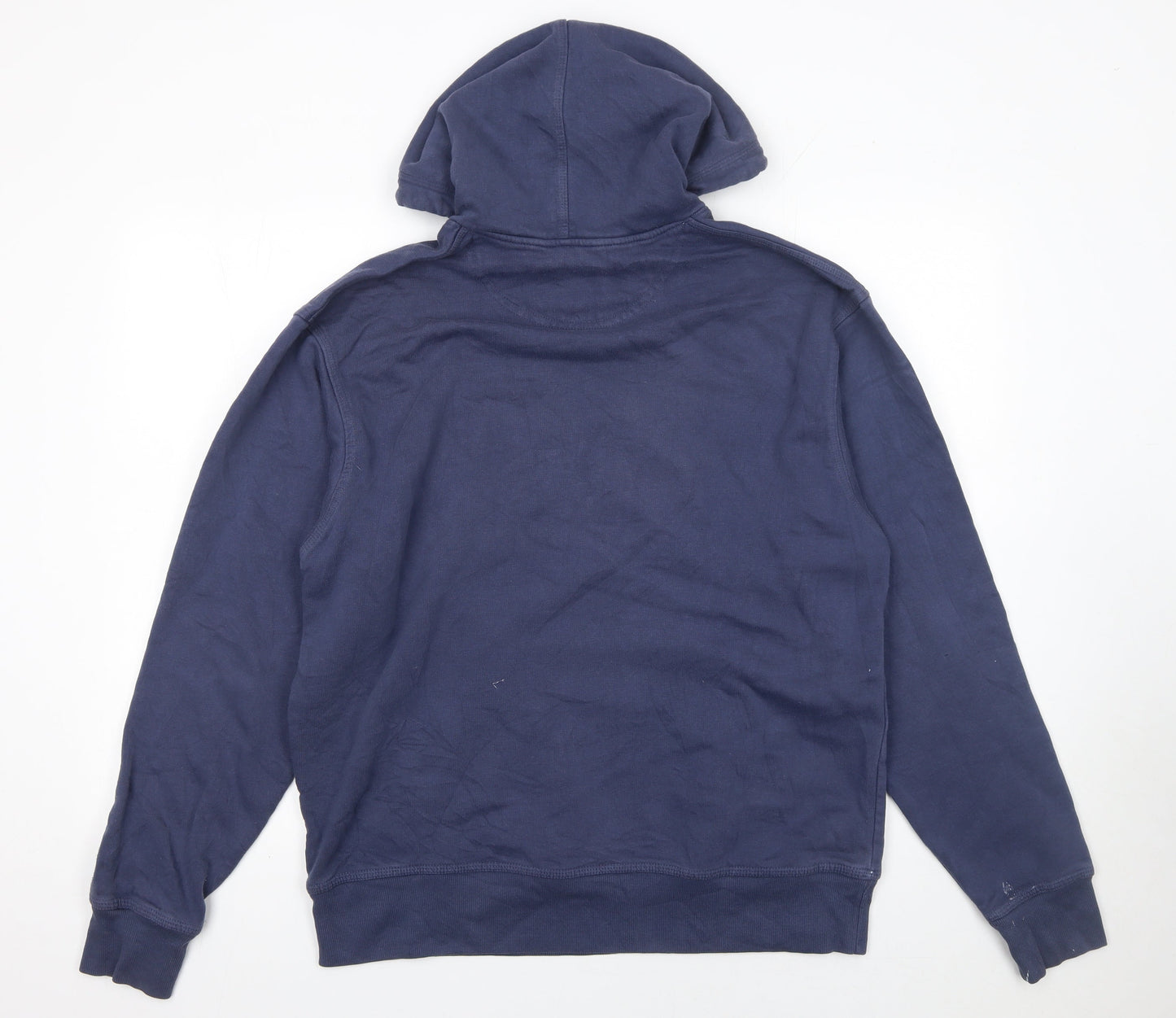 Champion Men's Blue Pullover Hoodie L Sports Graphic Fleece