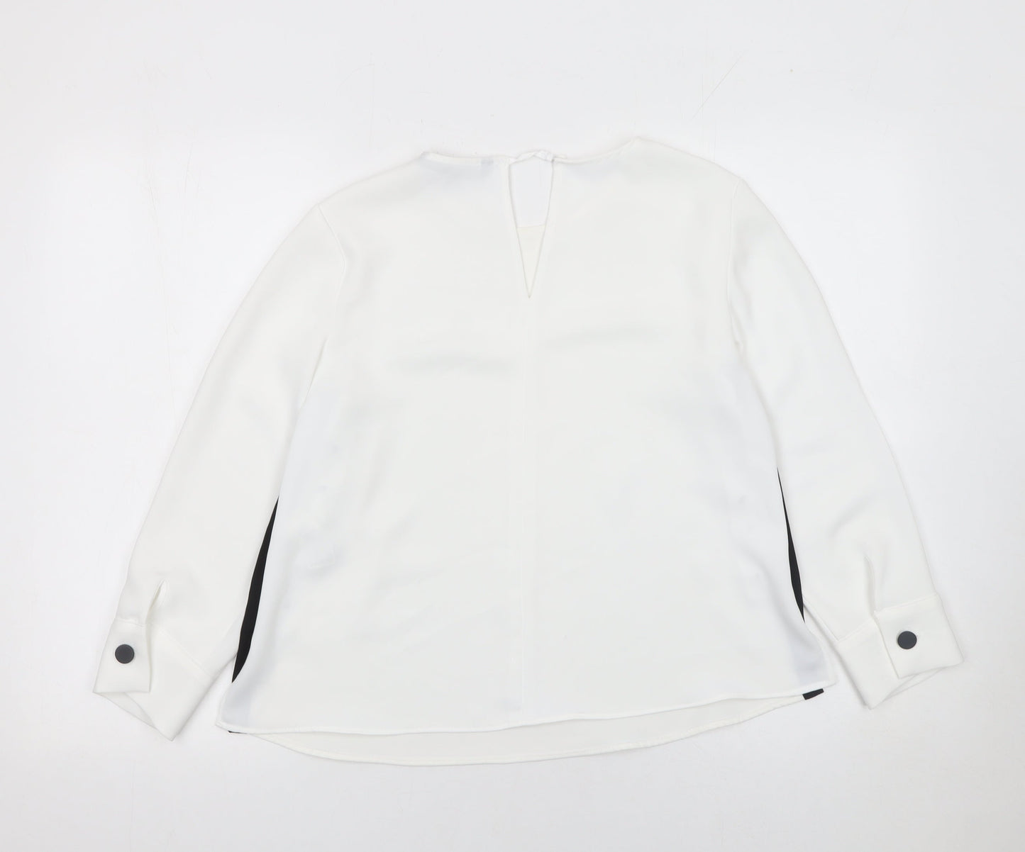 Zara Basic Women’s White Long Sleeve Button Blouse Size XS