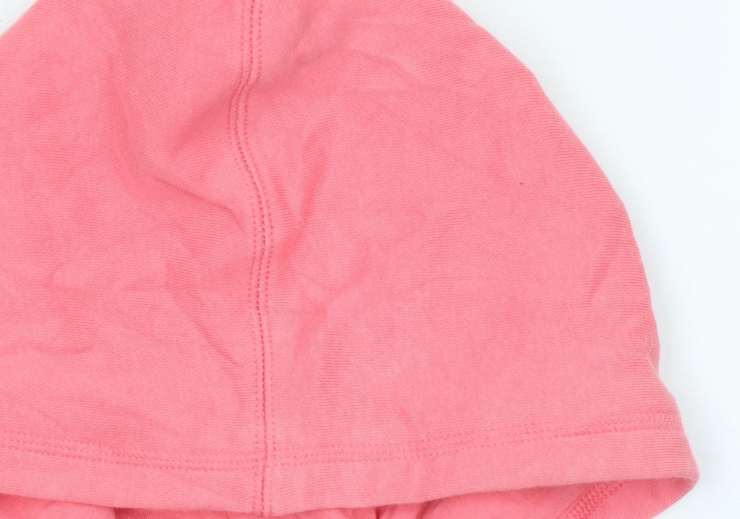 GAP Girls Pink Full Zip Hoodie 13 Years Jersey Cotton Blend Logo Sweatshirt