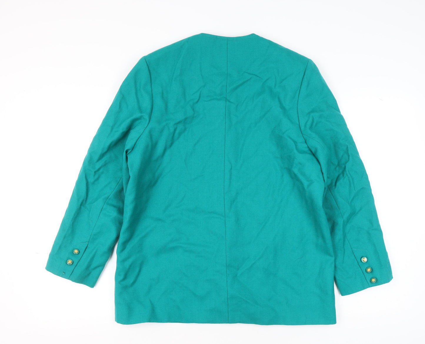 Avoca Women’s Green Wool Classic Irish Wool Jacket Size 18