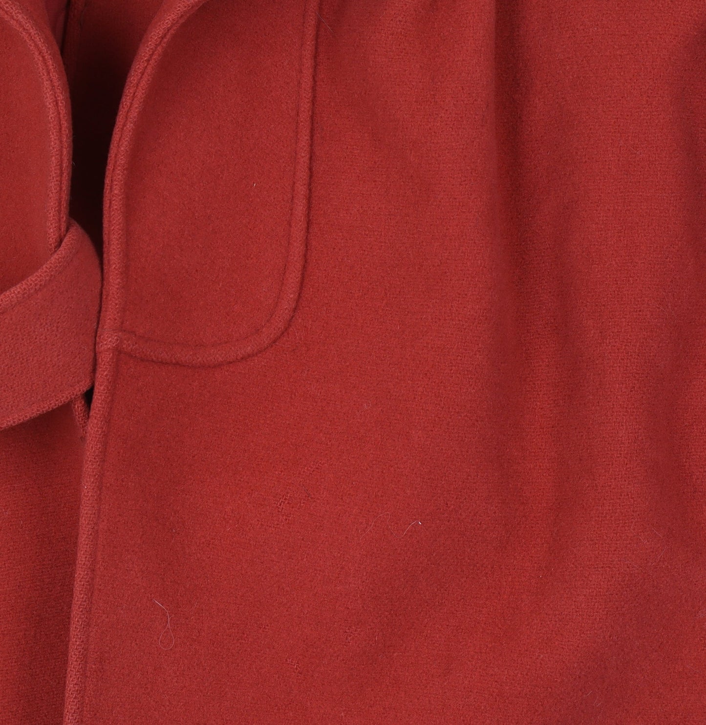 Dereta London Women's Red Wool Belted Long Overcoat Size 18