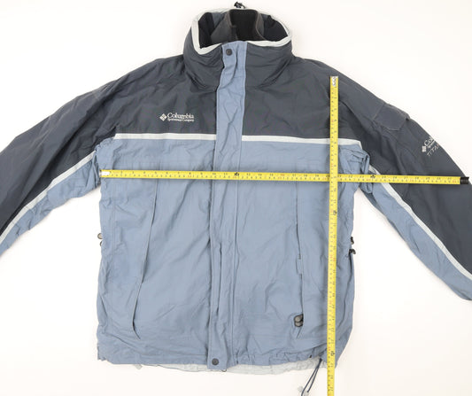 Columbia Men's Blue Interchange 3-in-1 Waterproof Jacket Size L