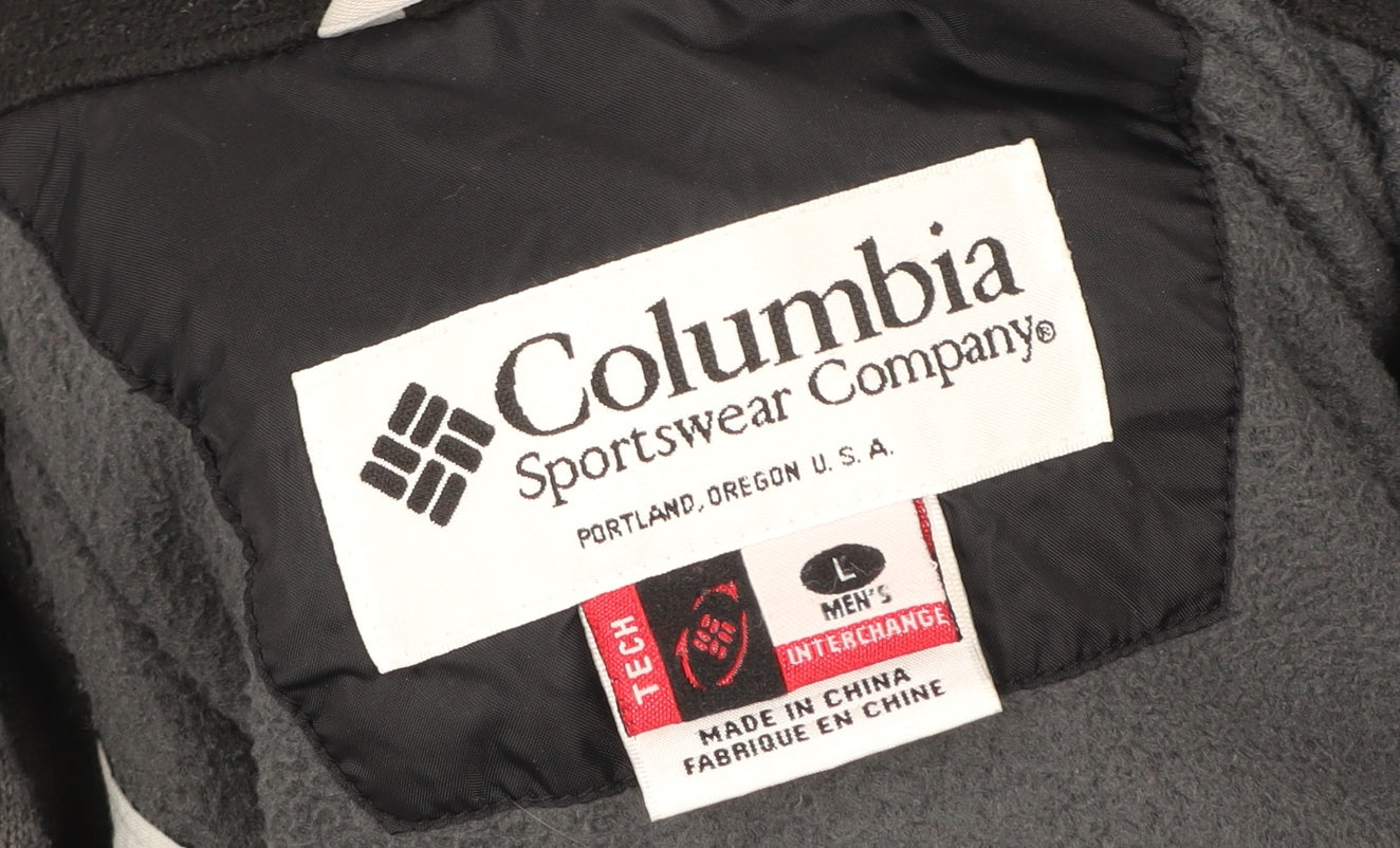 Columbia Men's Blue Interchange 3-in-1 Waterproof Jacket Size L