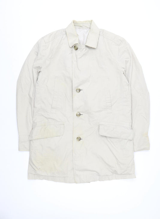 Womens UK Size S Regular HUGO BOSS Beige Cotton Jacket