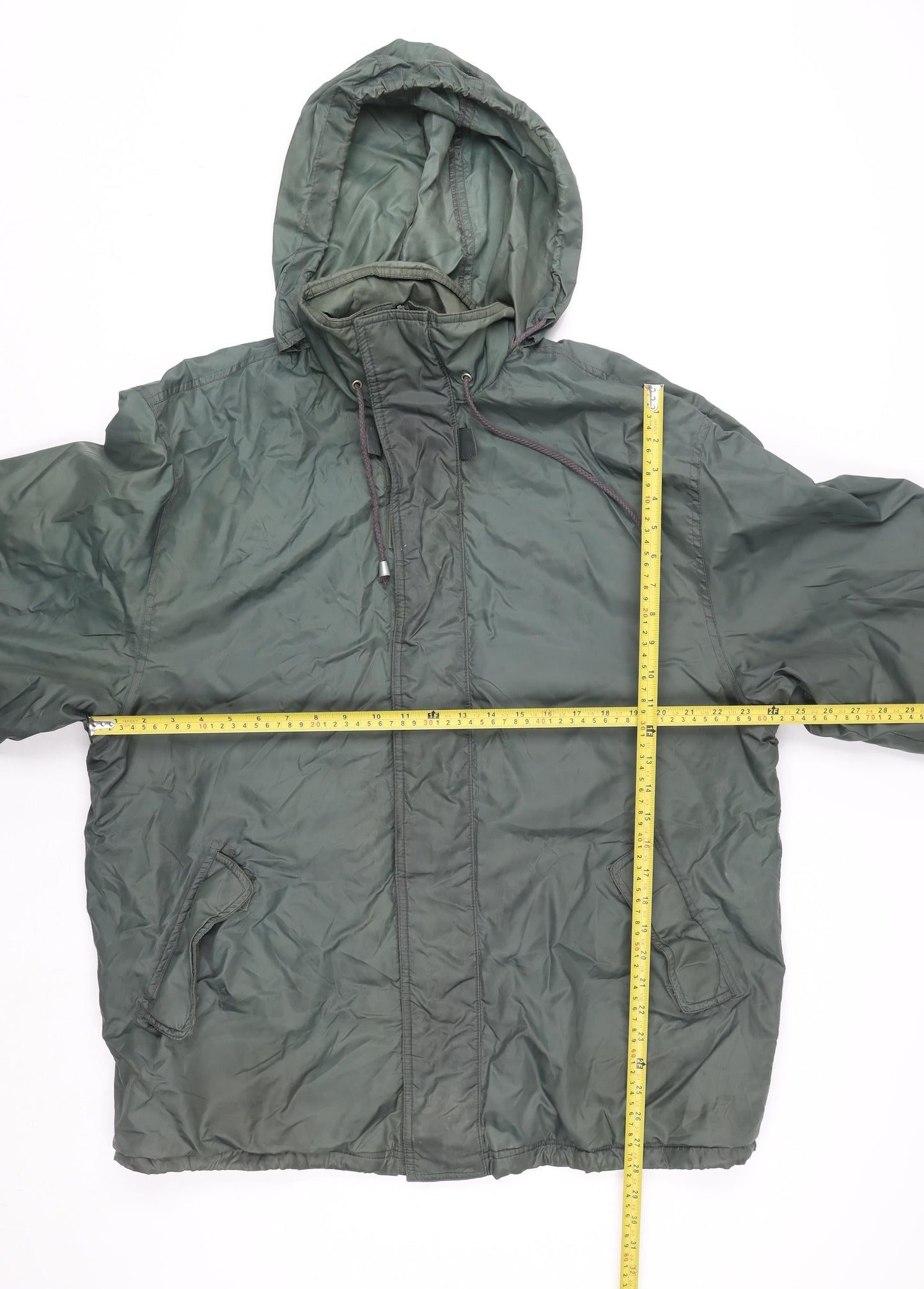 C&A Men's Green M Hooded Windbreaker Jacket Lightweight Outdoor