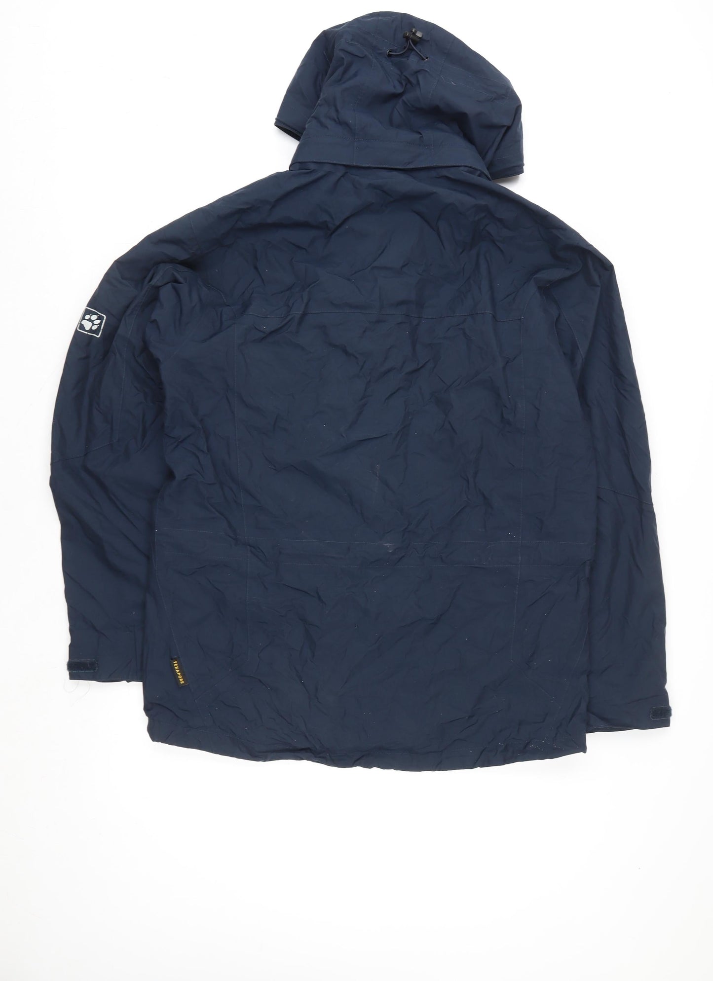 Jack Wolfskin Men’s Blue Waterproof Hooded Parka Jacket Size M