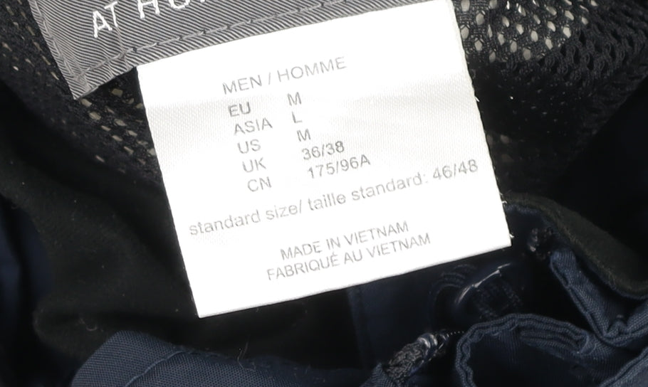 Jack Wolfskin Men’s Blue Waterproof Hooded Parka Jacket Size M