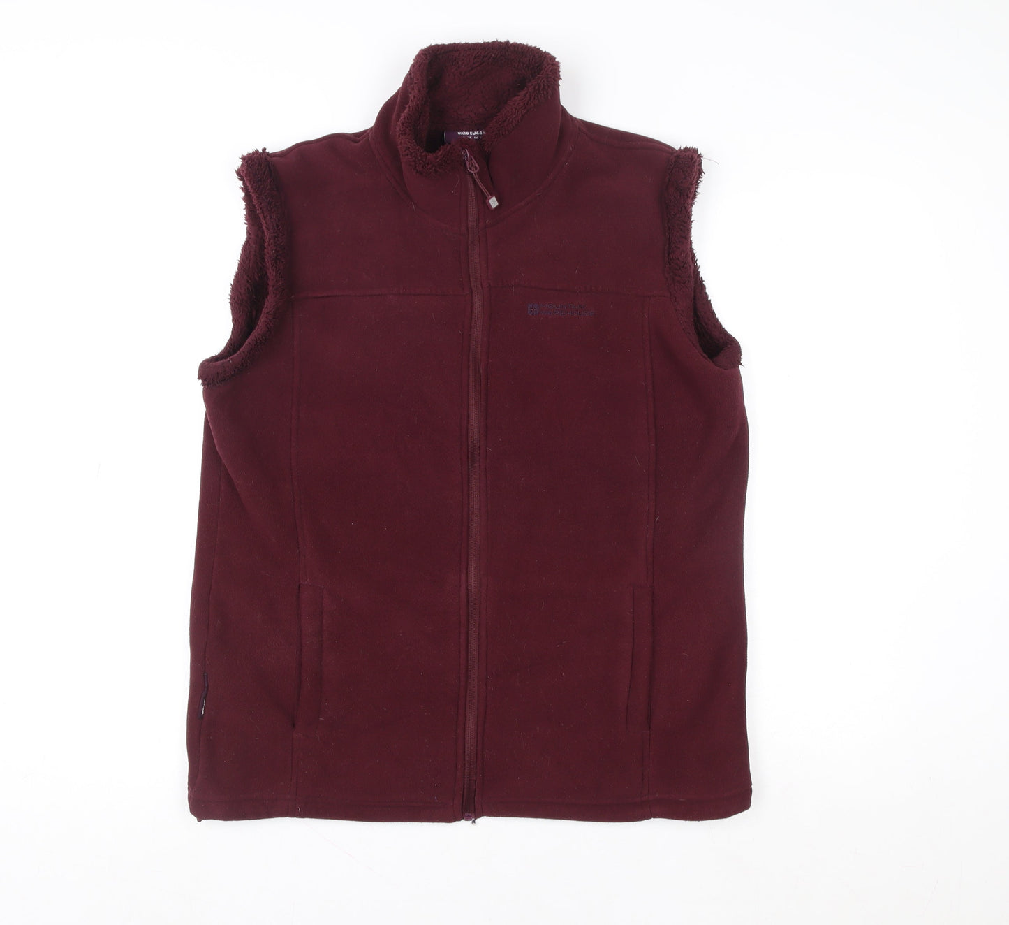 Womens UK Size 18 Regular Mountain Warehouse Red Polyester Waistcoat