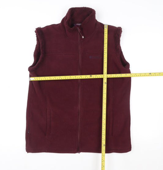Womens UK Size 18 Regular Mountain Warehouse Red Synthetic Waistcoat