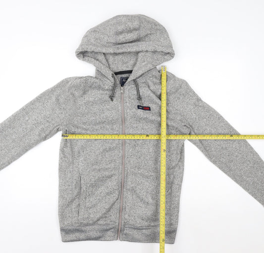 Mens UK M Regular Abercrombie & Fitch Grey Full Zip Hoodie