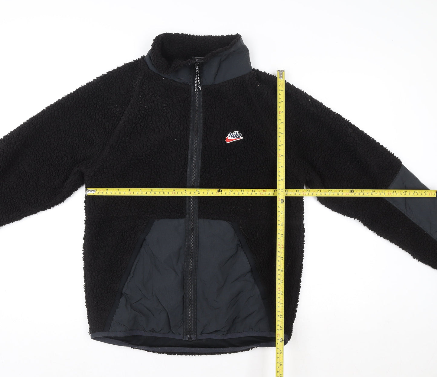 Mens UK S Regular Nike Black Full Zip Sweatshirt