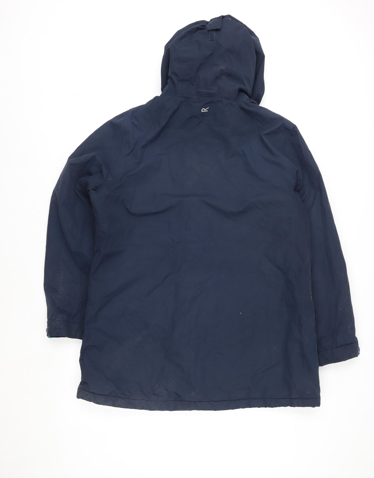 Regatta Mens Blue Hooded Waterproof Parka Jacket Size L