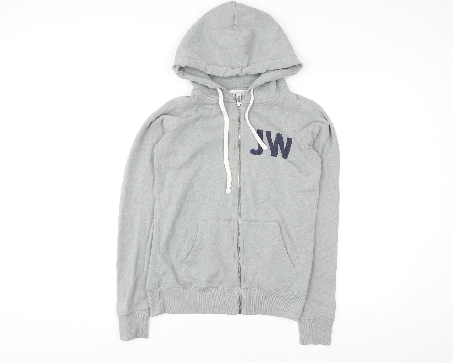 Mens UK M Regular Jack Wills Grey Full Zip Hoodie