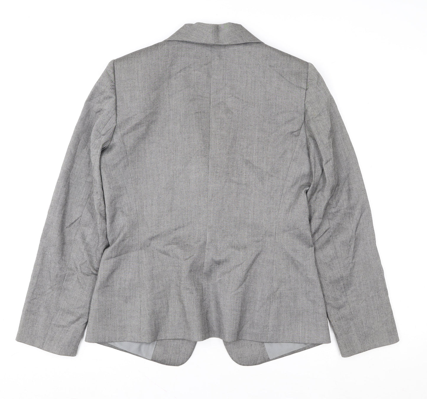 Alex Marie Grey Single-Breasted Women's Blazer Size 10 UK Classic Fit