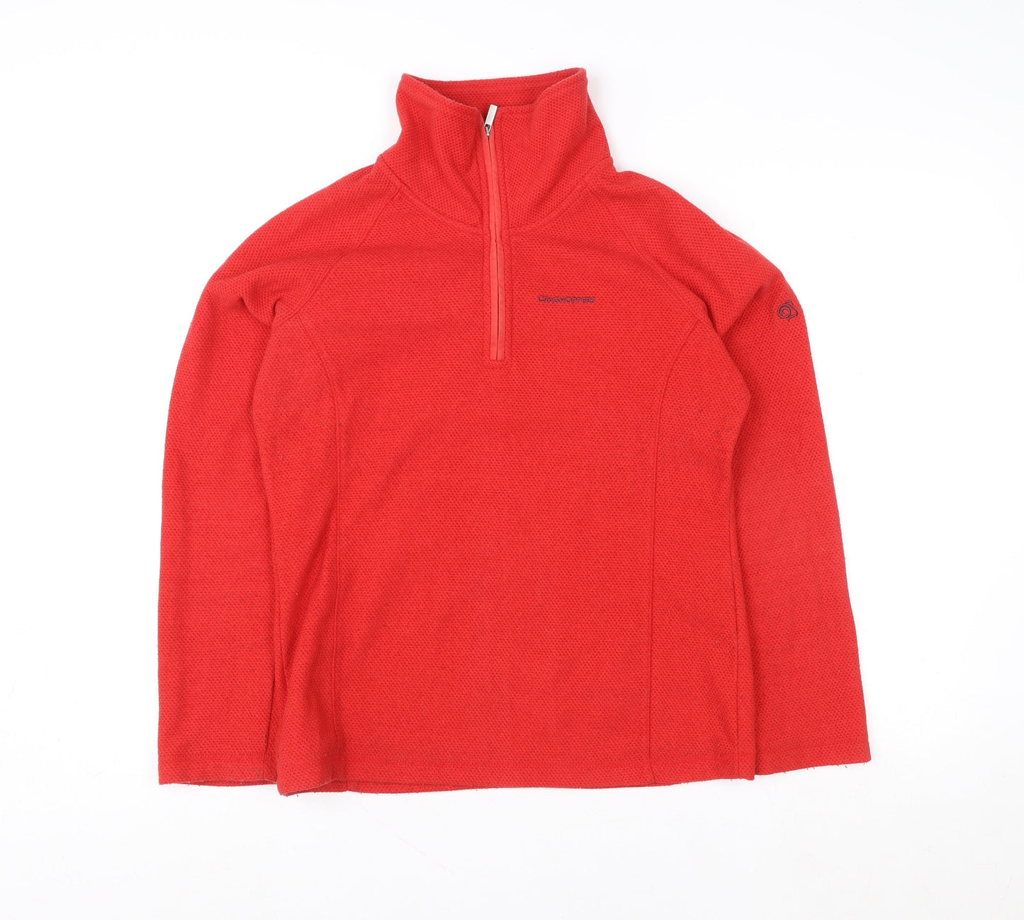 Mens UK 10 Regular Craghoppers Red Pullover Sweatshirt