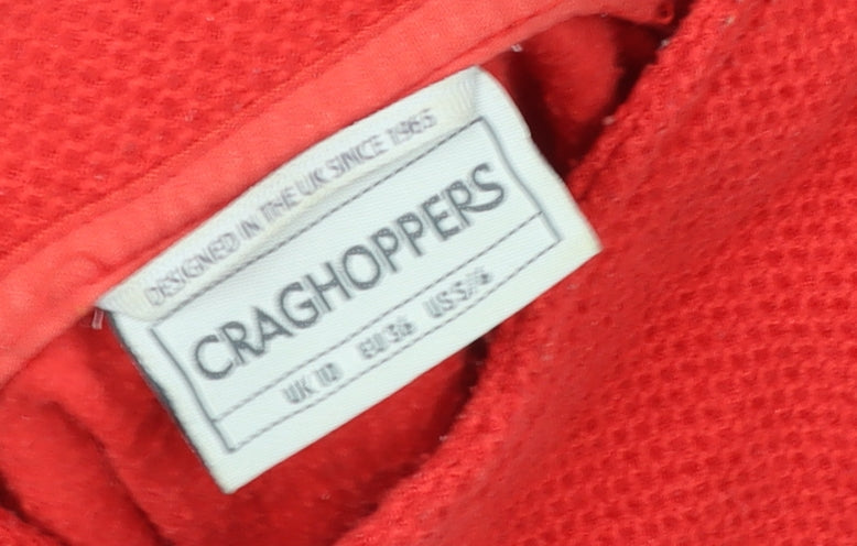 Mens UK 10 Regular Craghoppers Red Pullover Sweatshirt