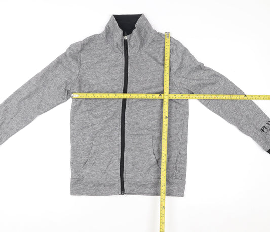 ONLY PLAY Unisex Grey Basic Full Zip Lightweight Sports Jacket Size S