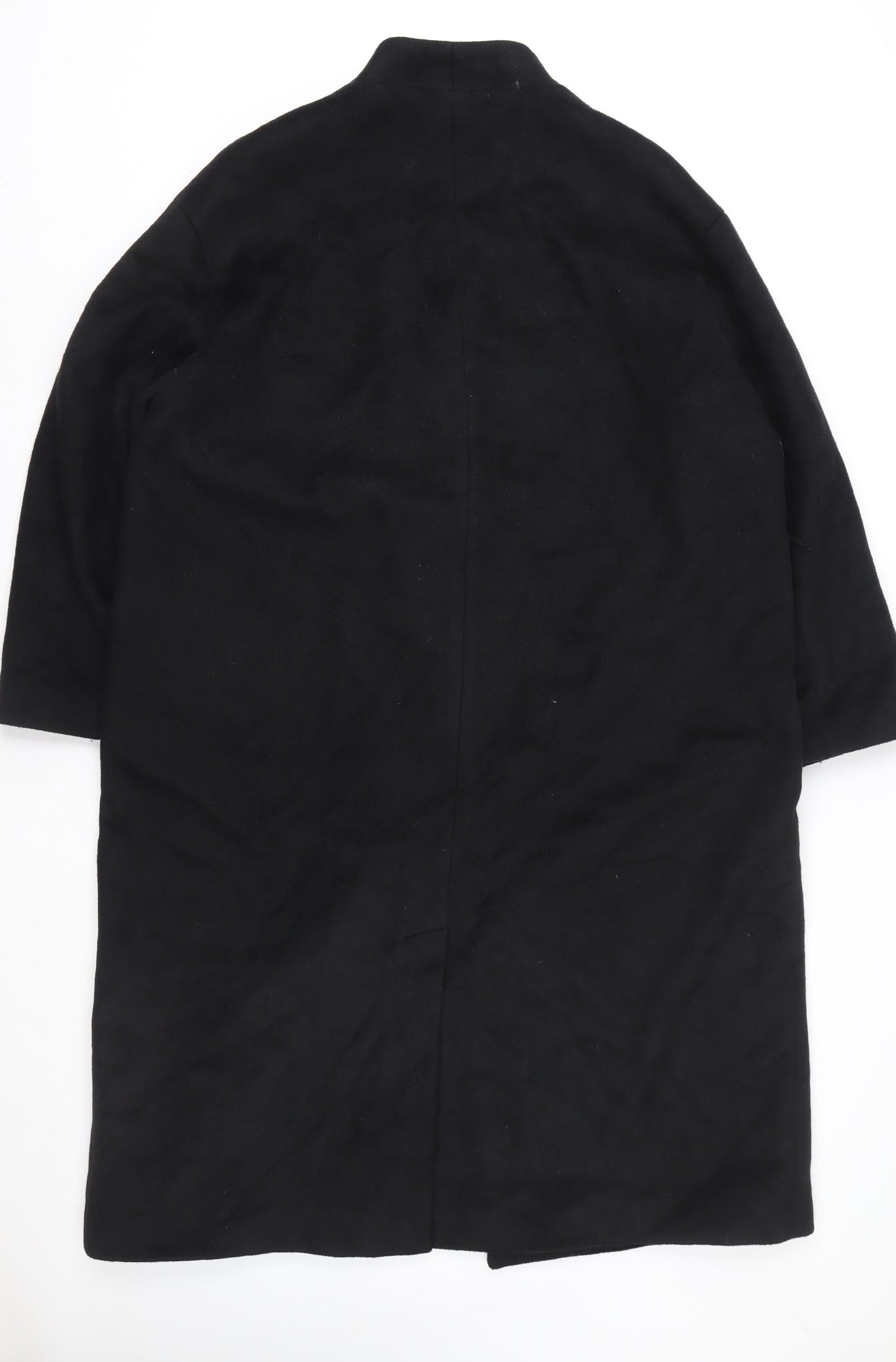 Marks and Spencer Women’s Black Wool Blend Long Overcoat Size 16