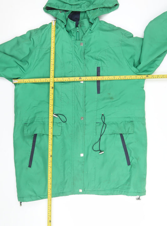 Being Casual Men's Green Hooded Parka Jacket Size 16