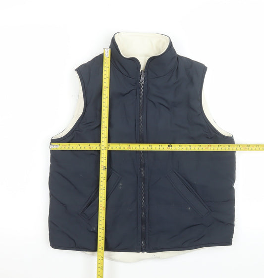 Marks and Spencer Women's Blue Size 8 Sleeveless Bodywarmer Waistcoat