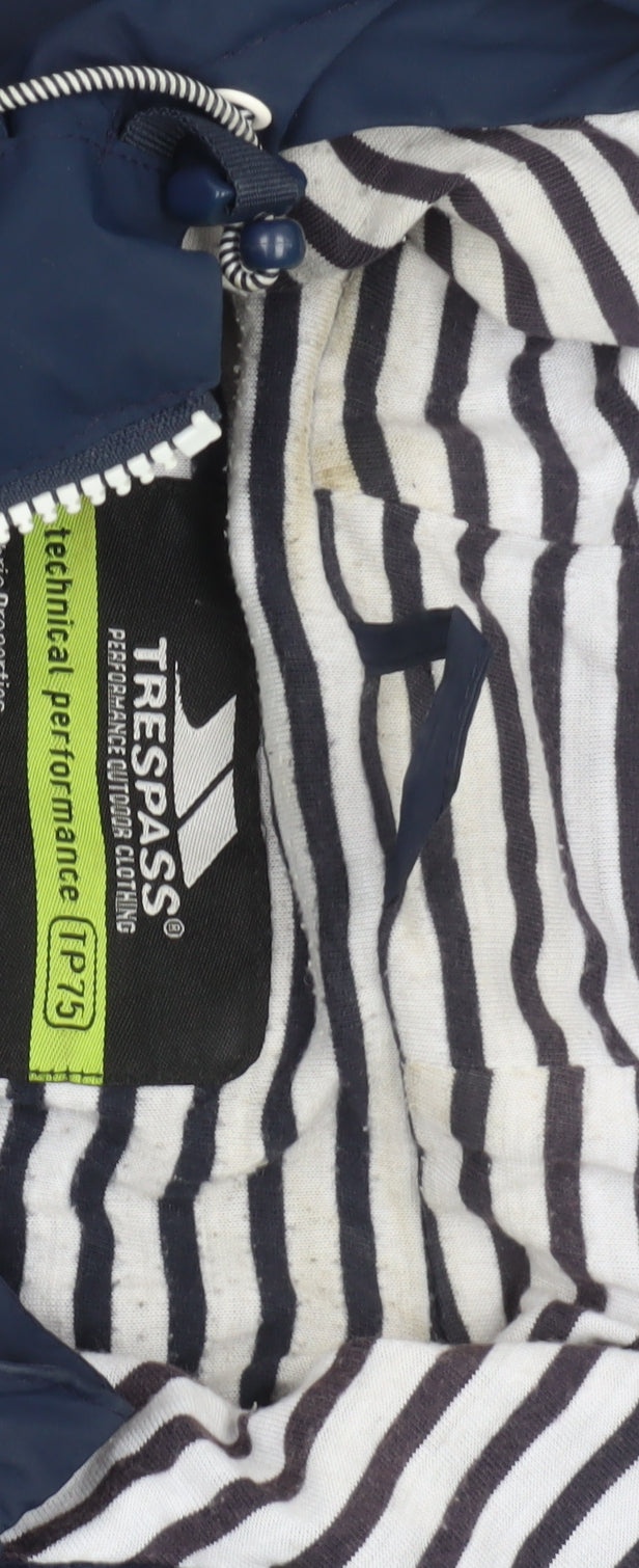 Womens UK Size 3XL Regular Trespass Blue Polyester Jacket