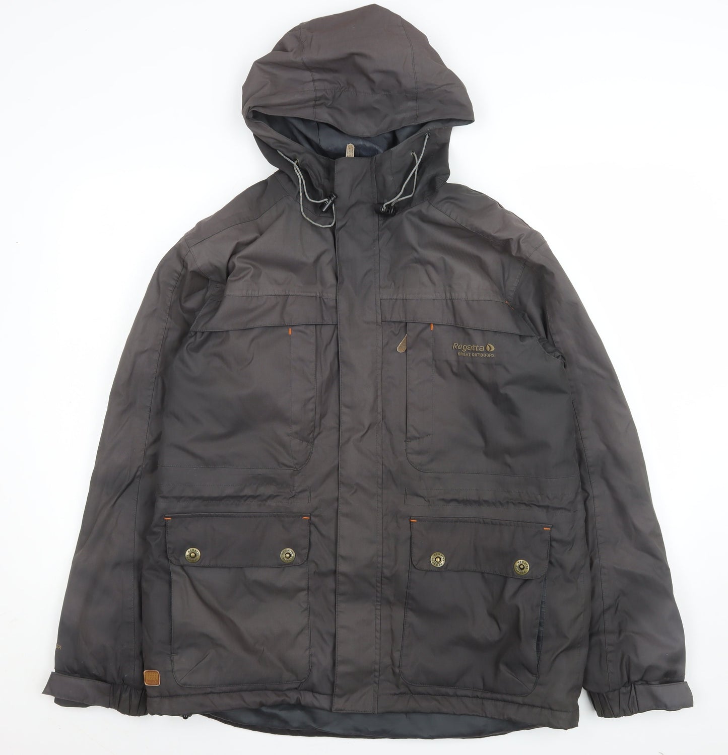Regatta Men's Grey Waterproof Hooded Parka Jacket Size M 40in