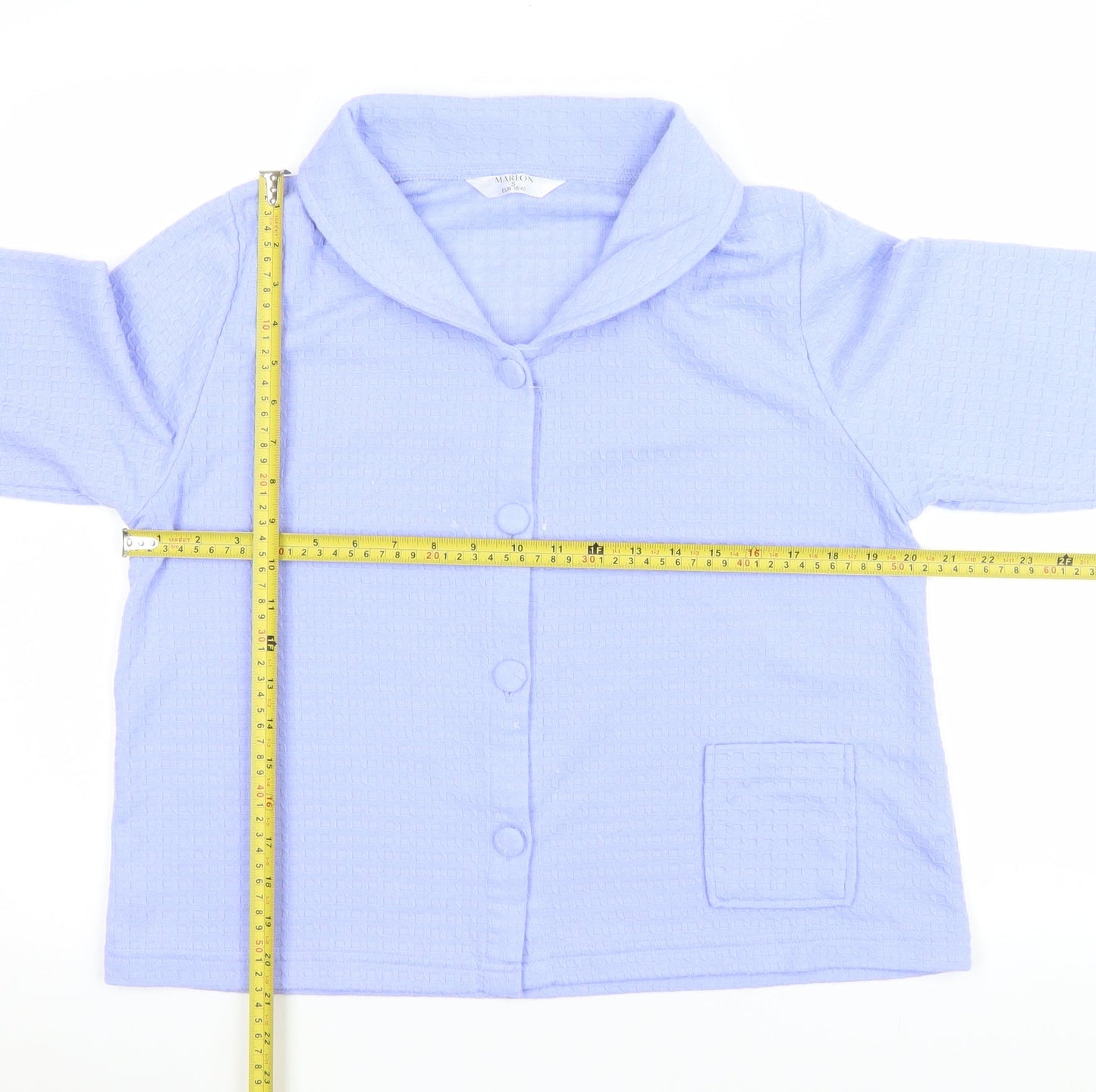 Marlon Women Blue Size 12 Shawl Collar Suit Jacket