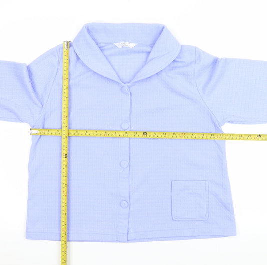 Marlon Women Blue Size 12 Shawl Collar Suit Jacket